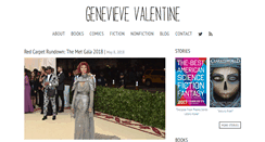 Desktop Screenshot of genevievevalentine.com